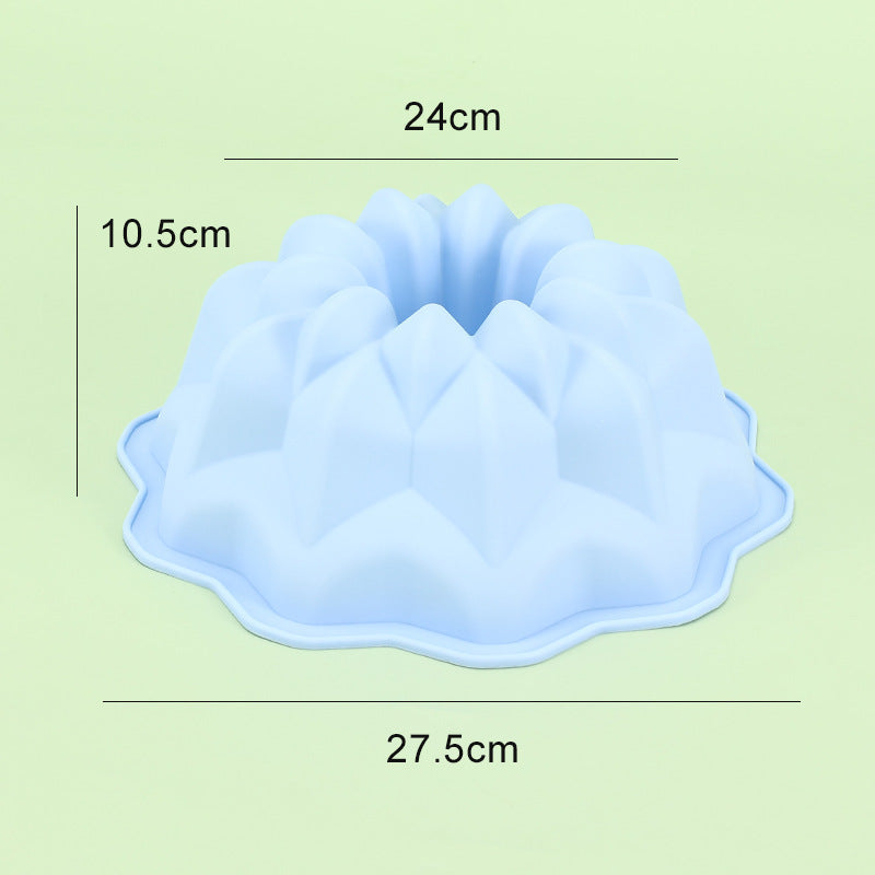 Double Layer Flower Silicone Bundt Cake Mold