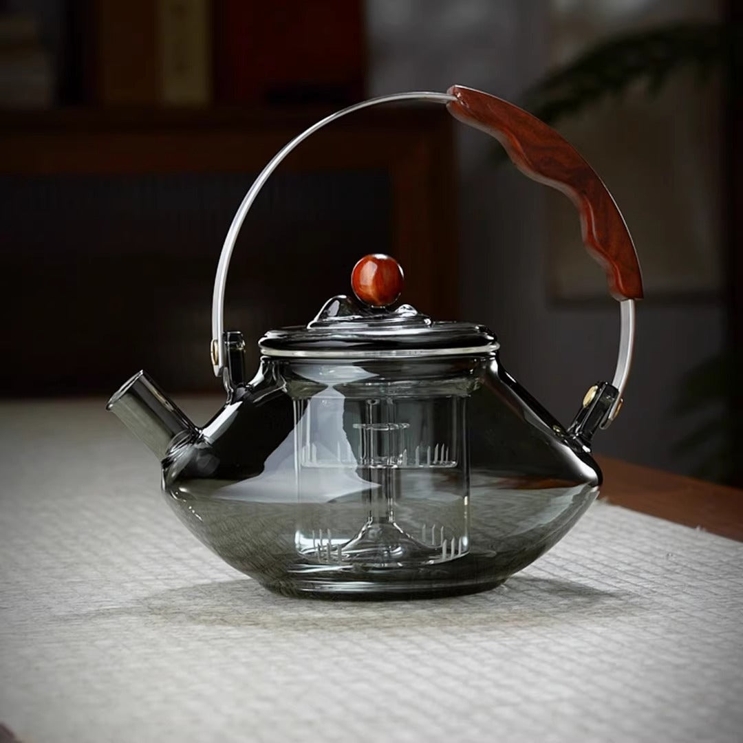 Heat-resistant Borosilicate Transparent Glass Teapot