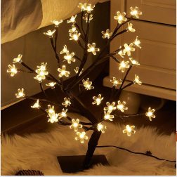 Copper Wire Fairy Light Tree Lamp