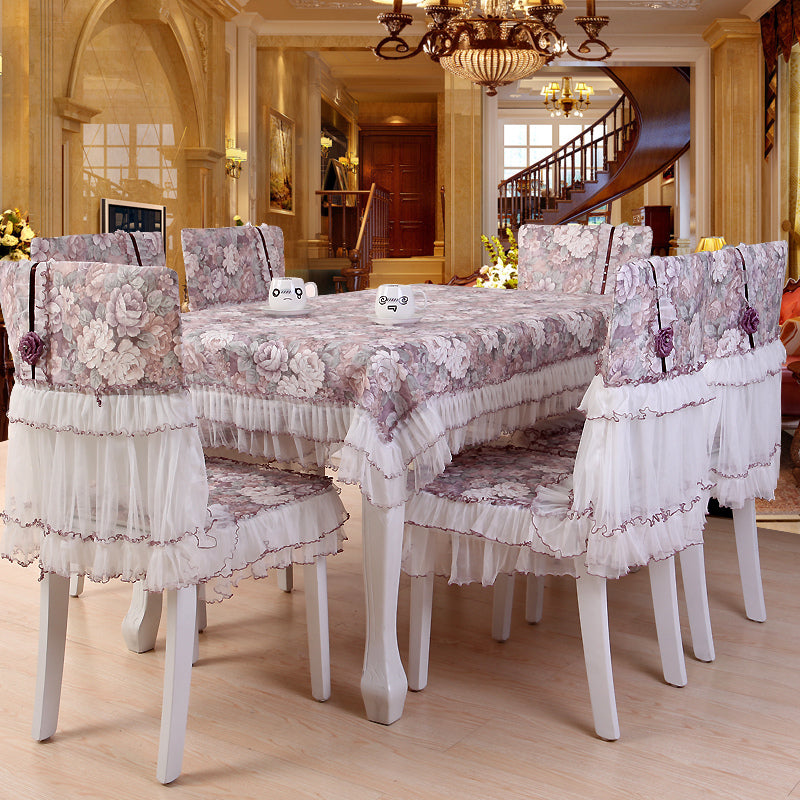 Table Linens: Tea Tablecloth & Dining Chair Covers