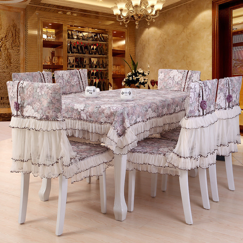 Table Linens: Tea Tablecloth & Dining Chair Covers