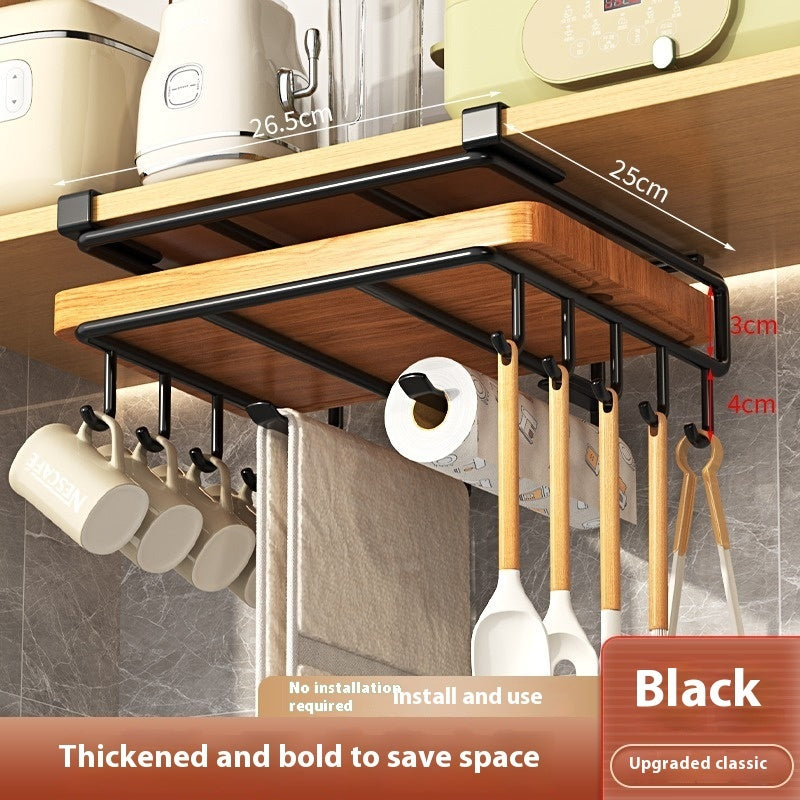 2-Tier Cutting Board Rack-Under Shelf Mount with Extra for Accessories