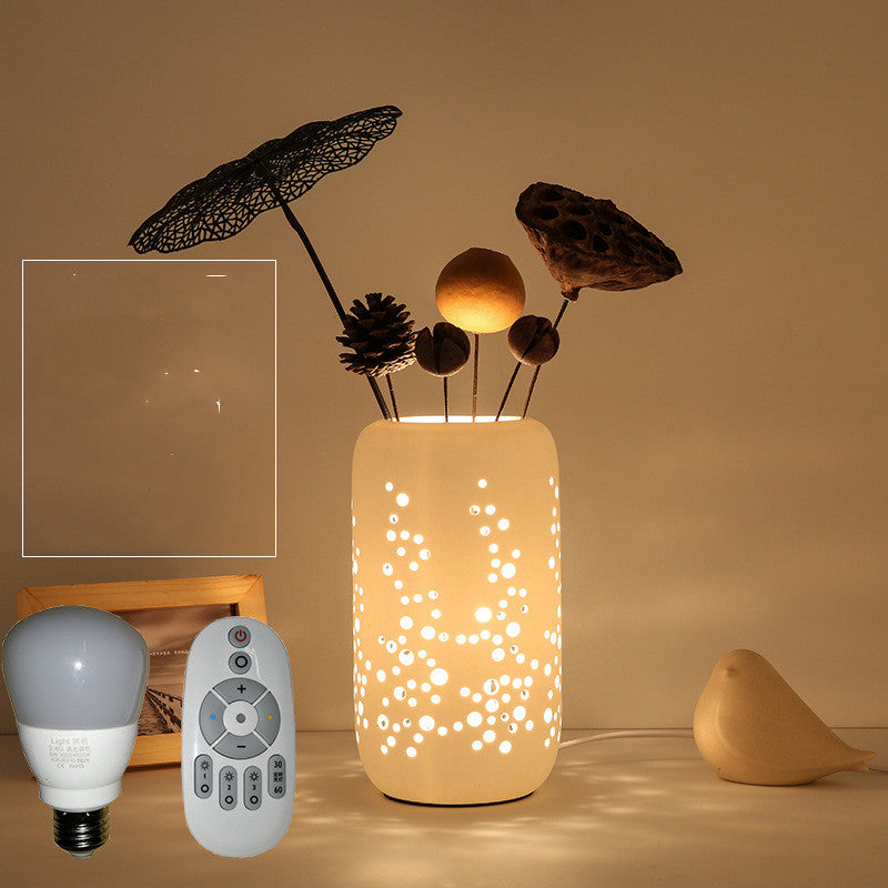 Illuminated Dry Botanicals Table Lamp