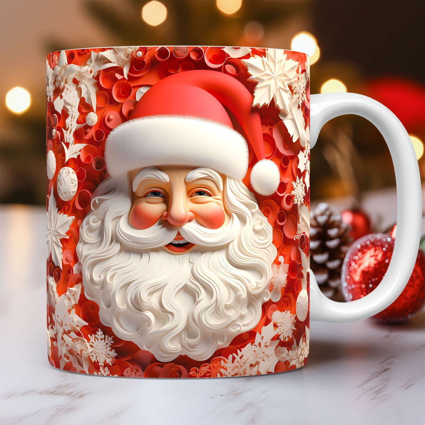 Christmas: 3D Relief Santa Mug