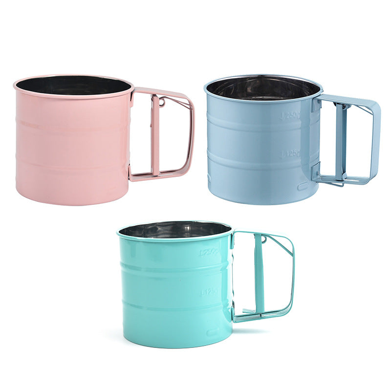 Color Glazed Stainless Steel Flour Sifter