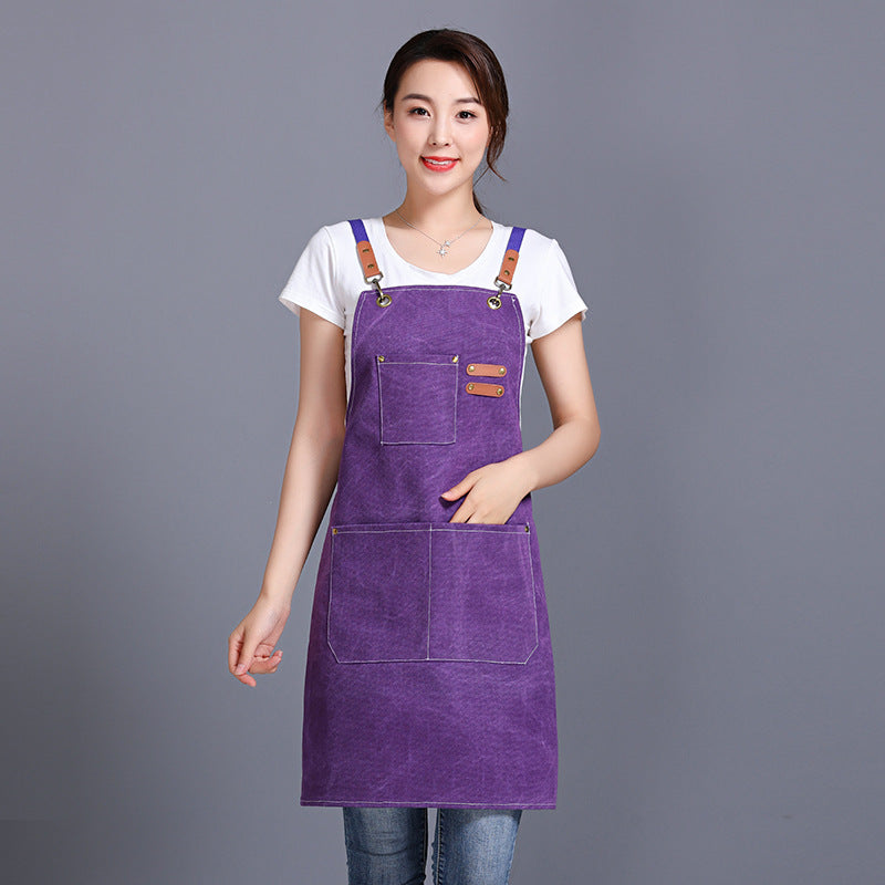 Heavy Canvas Denim Aprons with Big Pockets