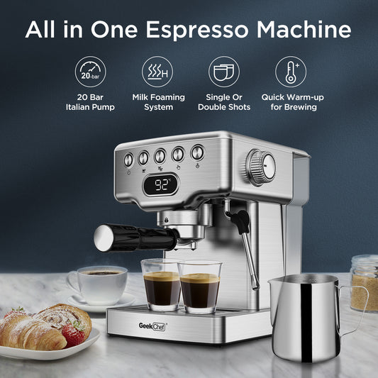 20 Bar Double Cup-Espresso Machine-1.8L