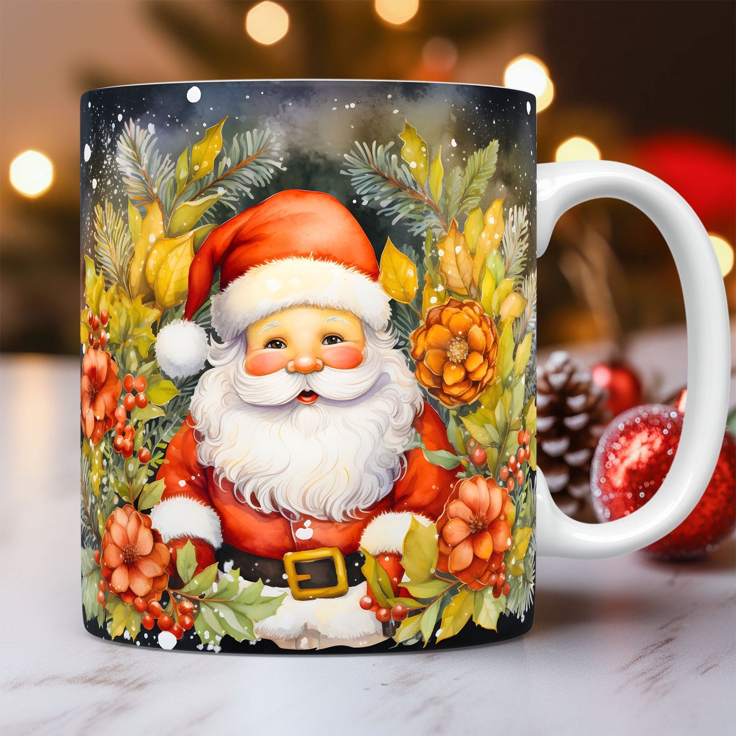 Christmas: 3D Relief Santa Mug