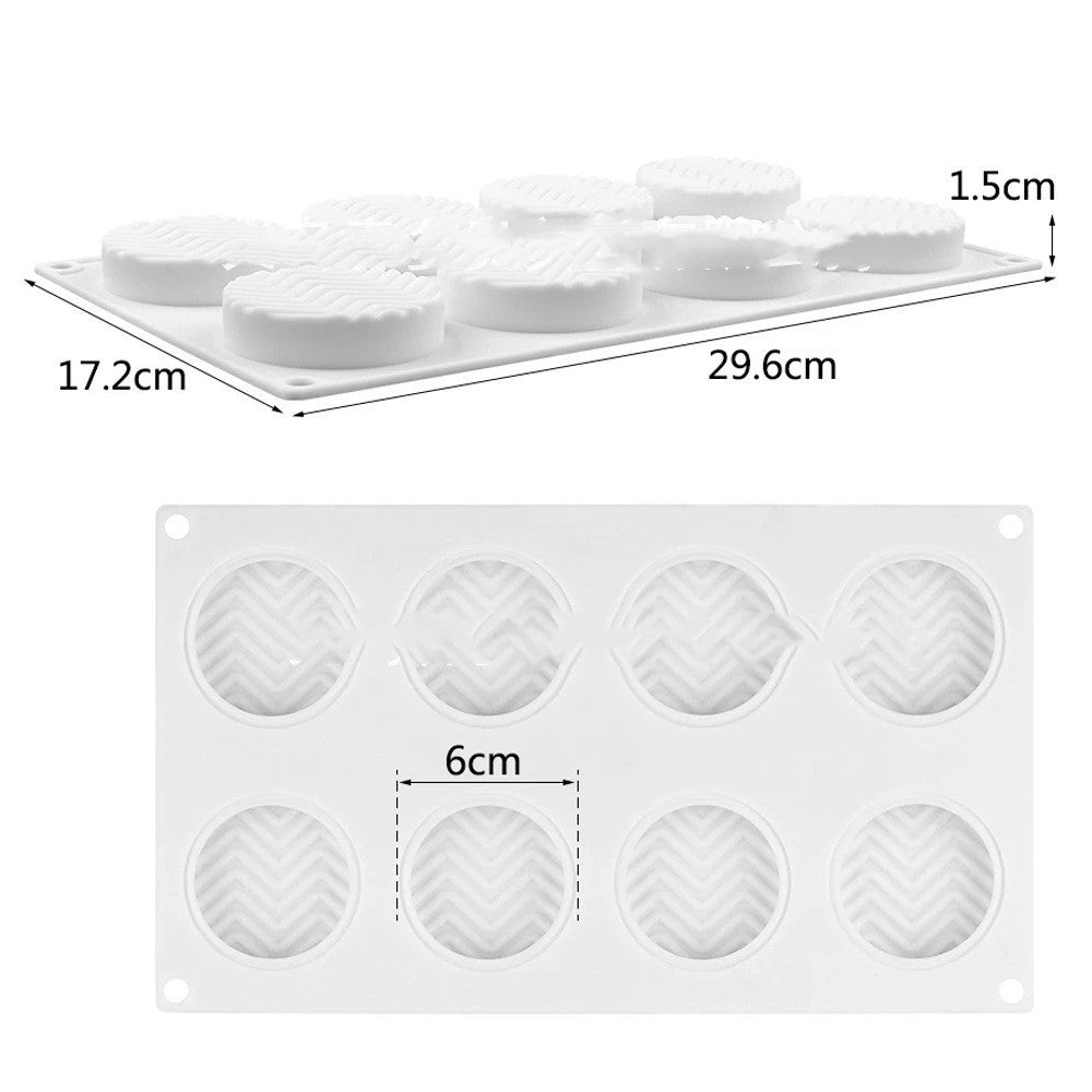 Chevrons Disc Silicone Mold