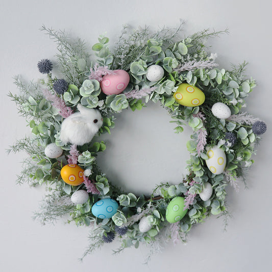 Spring Greenery & Fun Easter Wreath