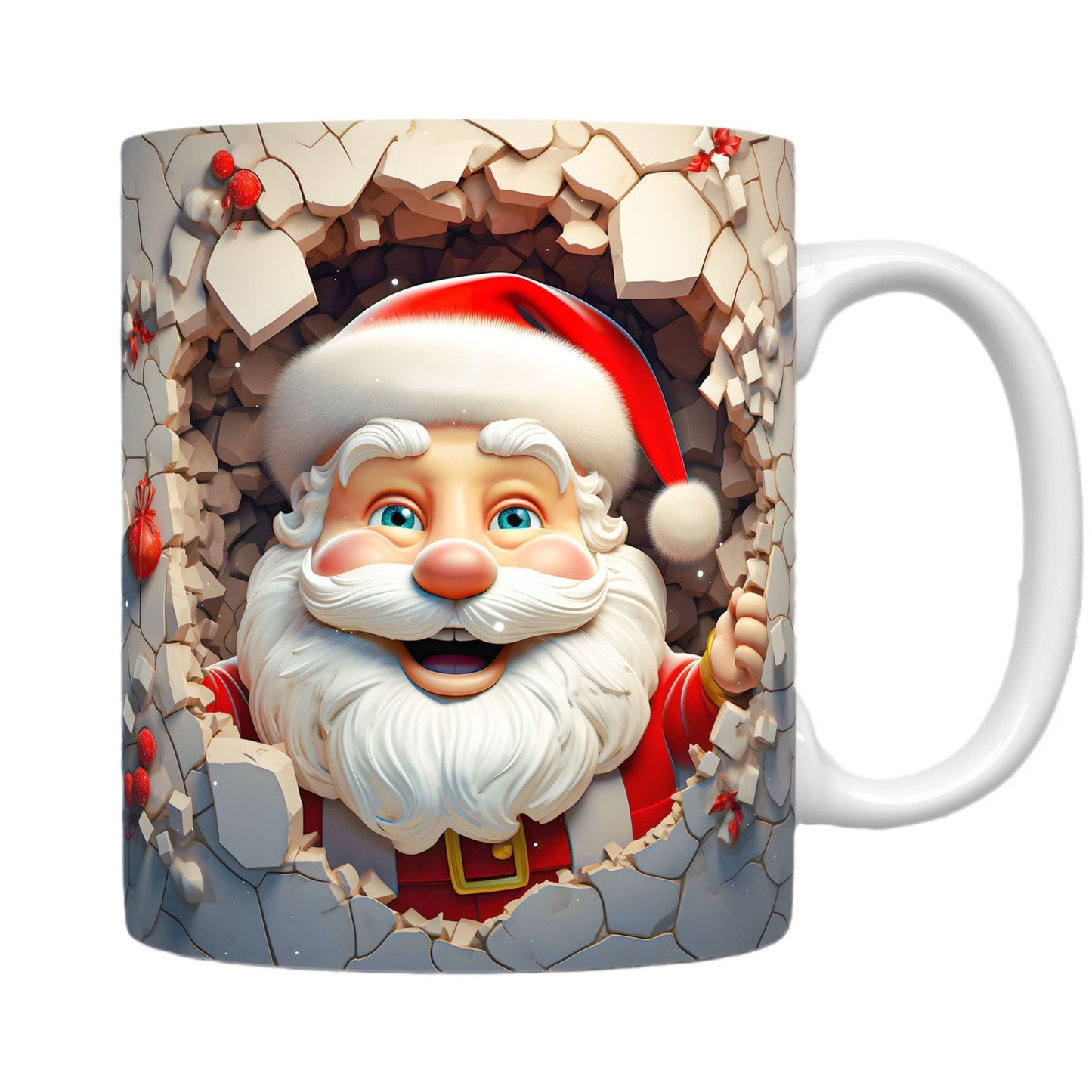 Christmas: 3D Relief Santa Mug