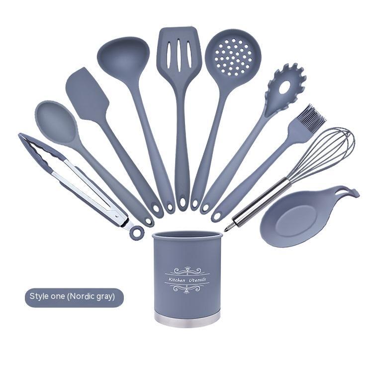 Silicone Baking Utensil Canister Sets