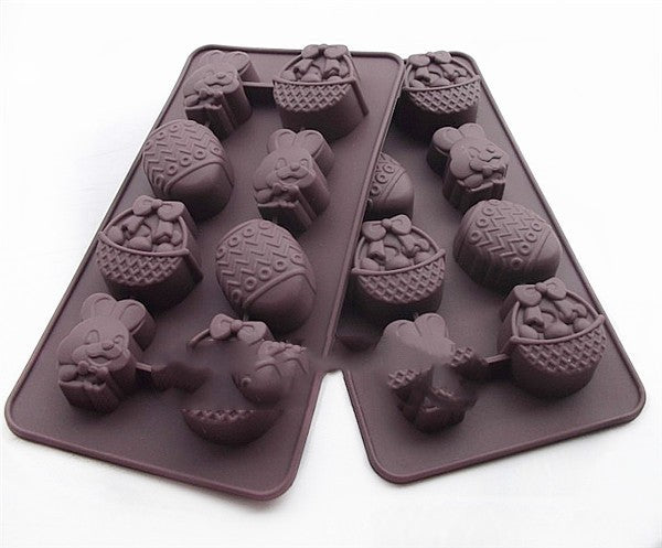 Bunnies & Baskets Easter Mold