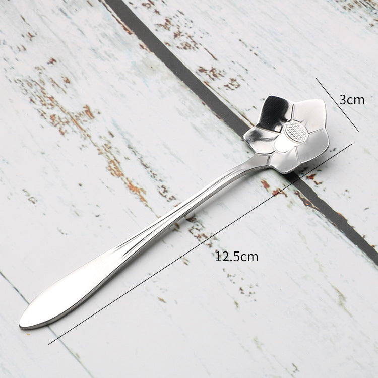Flower Teaspoons-Stainless Steel