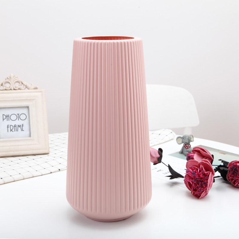 Tapered Cylinder Plastic Vase