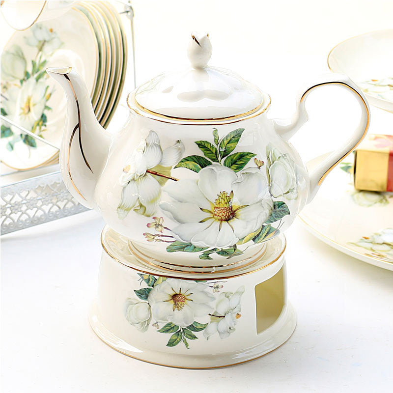 English Camelia Porcelain Coffee-Tea Pot