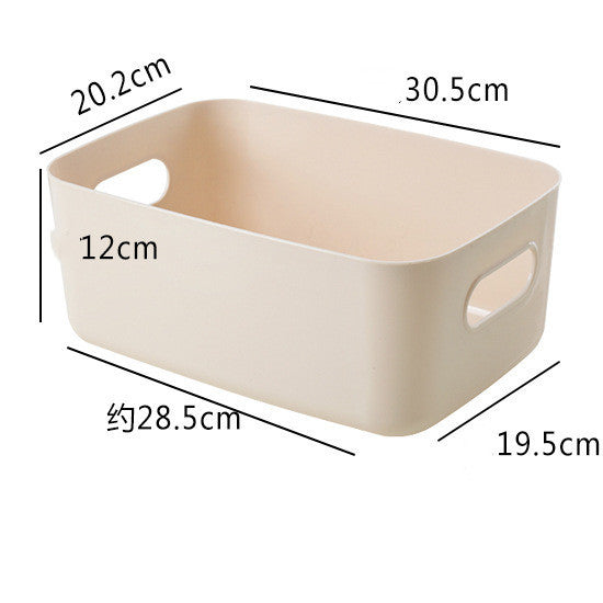 Solid Plastic Storage Bin with Handle