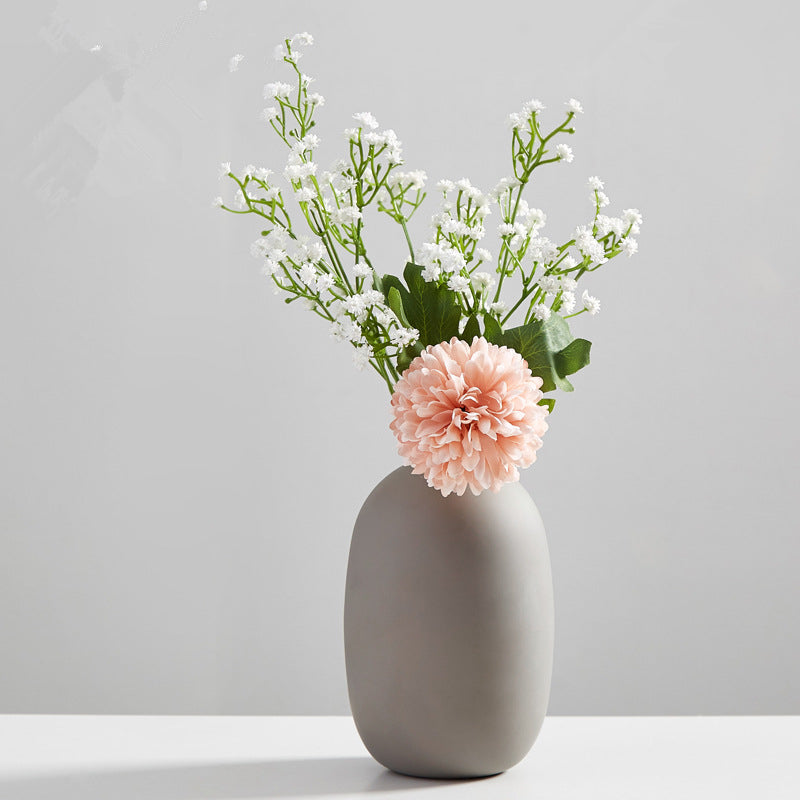 Wind frosted ceramic small vase