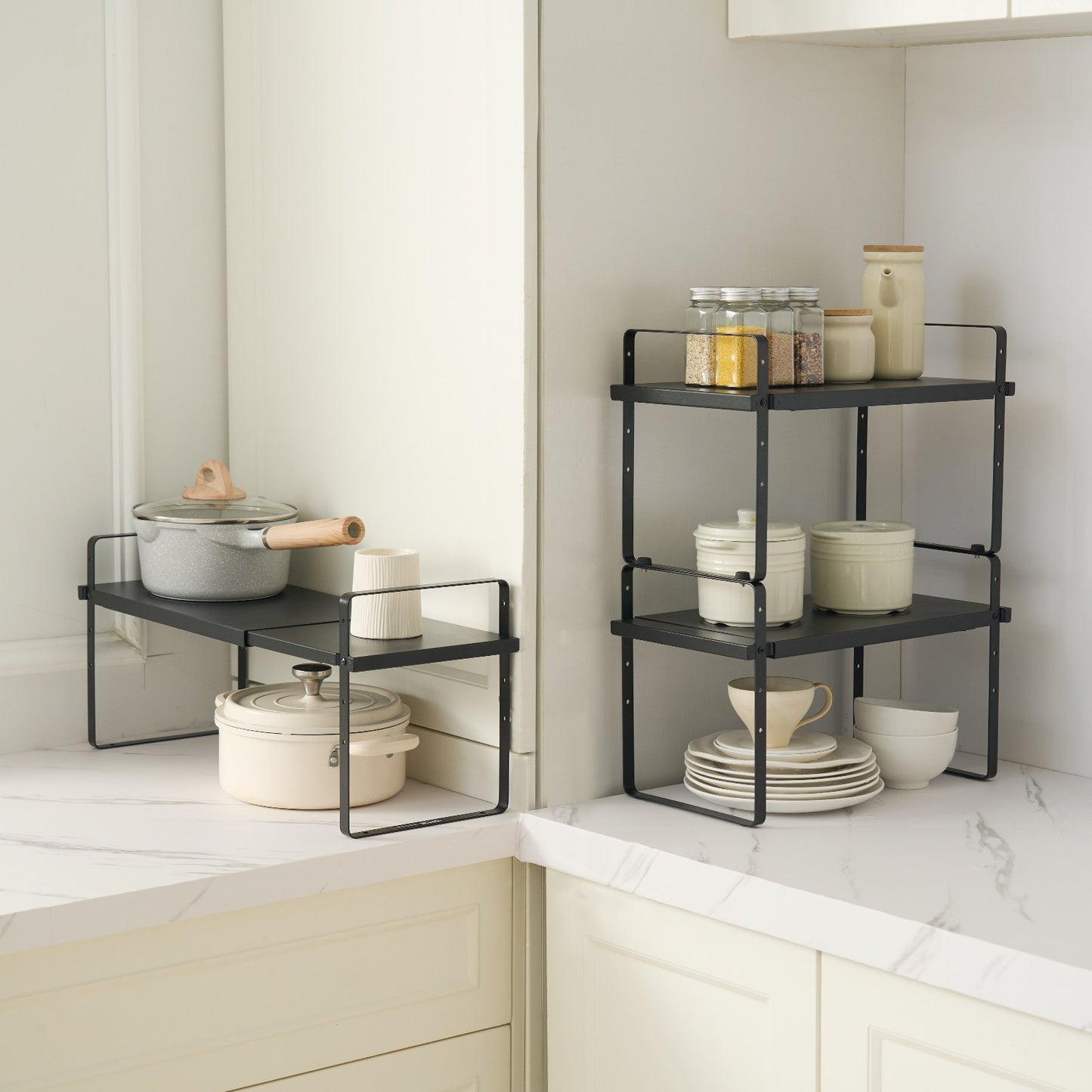 2 Tier Cabinet or Countertop Shelf Unit
