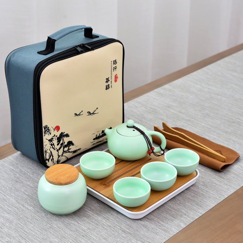 Portable Ceramic Tea Set