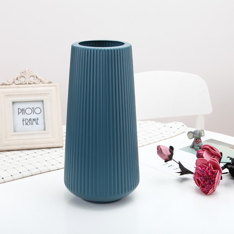 Tapered Cylinder Plastic Vase