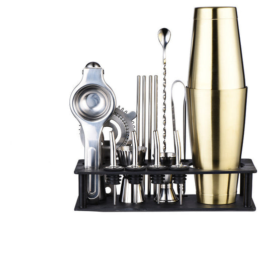 Set of Bar Utensils & Accessories with Organizer