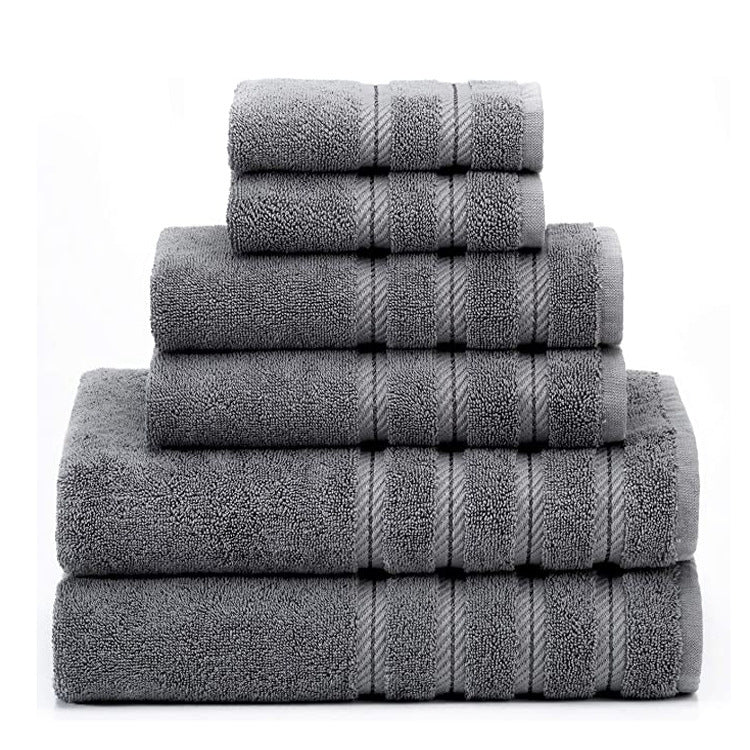 Towels: Bath Towels: Absorbent Long Staple Cotton Towel Bath Towel Set