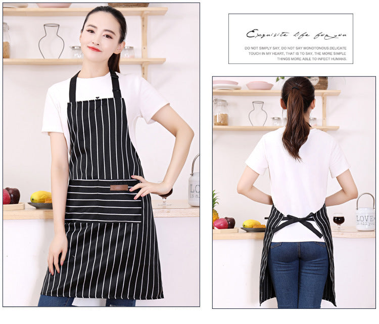 Classic Pin Stripe Apron