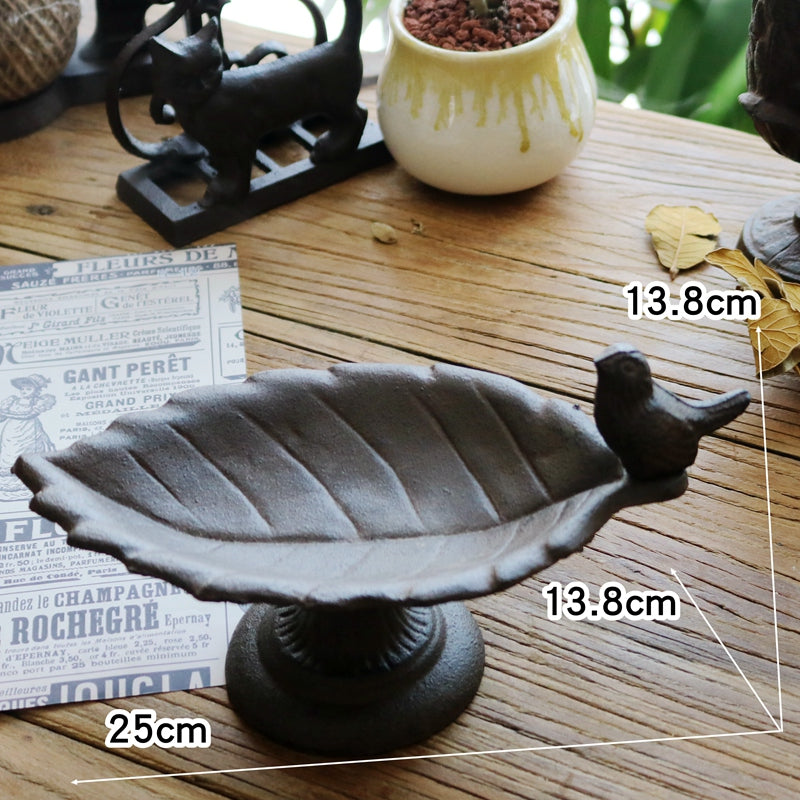 Black Iron Backyard Bird/Wildlife Accessory: Feeding Tray, Water Tray, or Bath