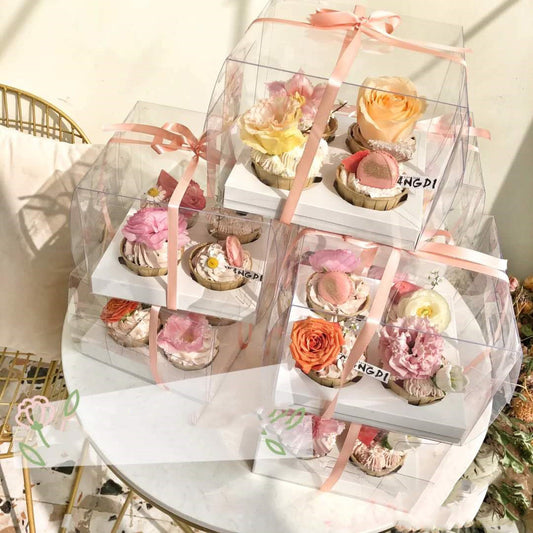 Clear Cupcake Gift Boxes