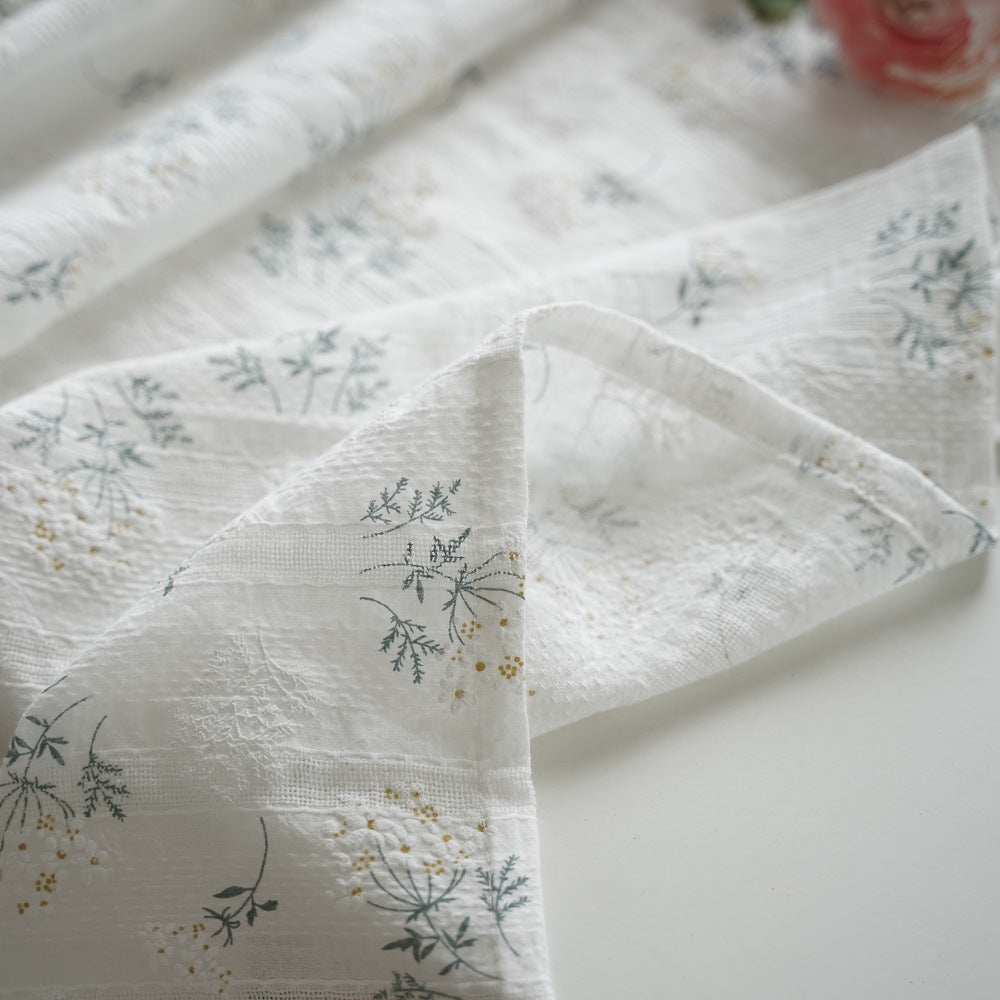 Table Linens: Tablecloth-French Provincial Clove Flower Cotton Linen Tablecloth