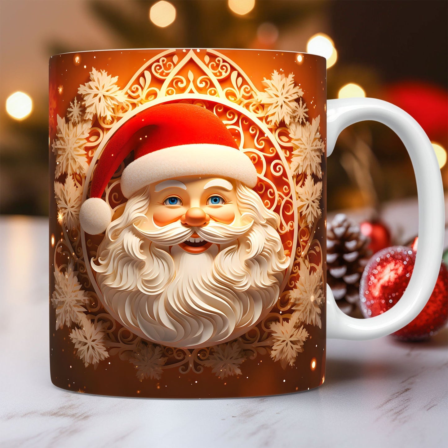 Christmas: 3D Relief Santa Mug