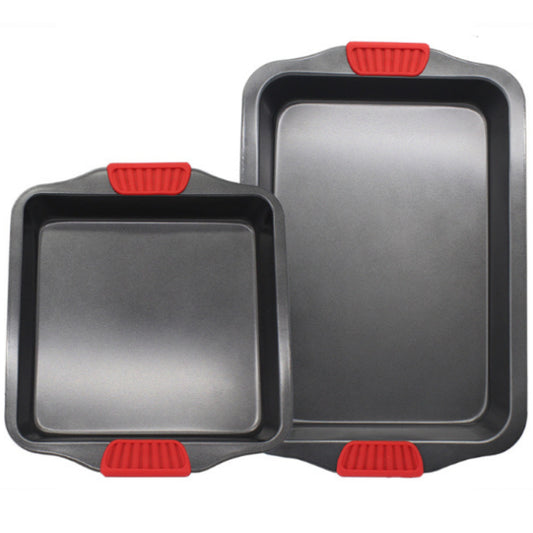 Carbon Steel Baking Tray with Silicone Handles by Binaural