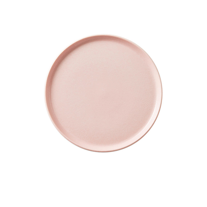 Round Nordic Style Matte Porcelain Serving Tray-Various Colors