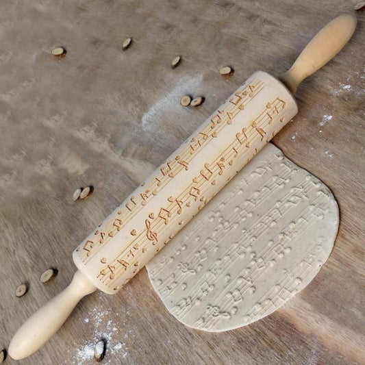Musical Note Embossed Rolling Pin