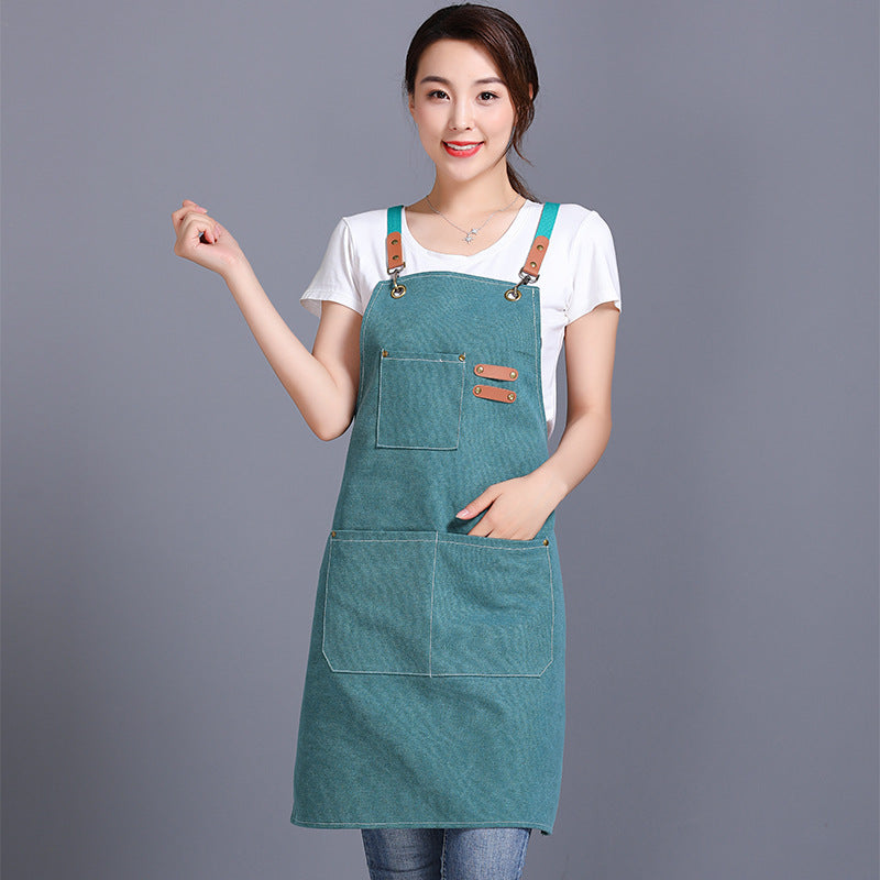 Heavy Canvas Denim Aprons with Big Pockets