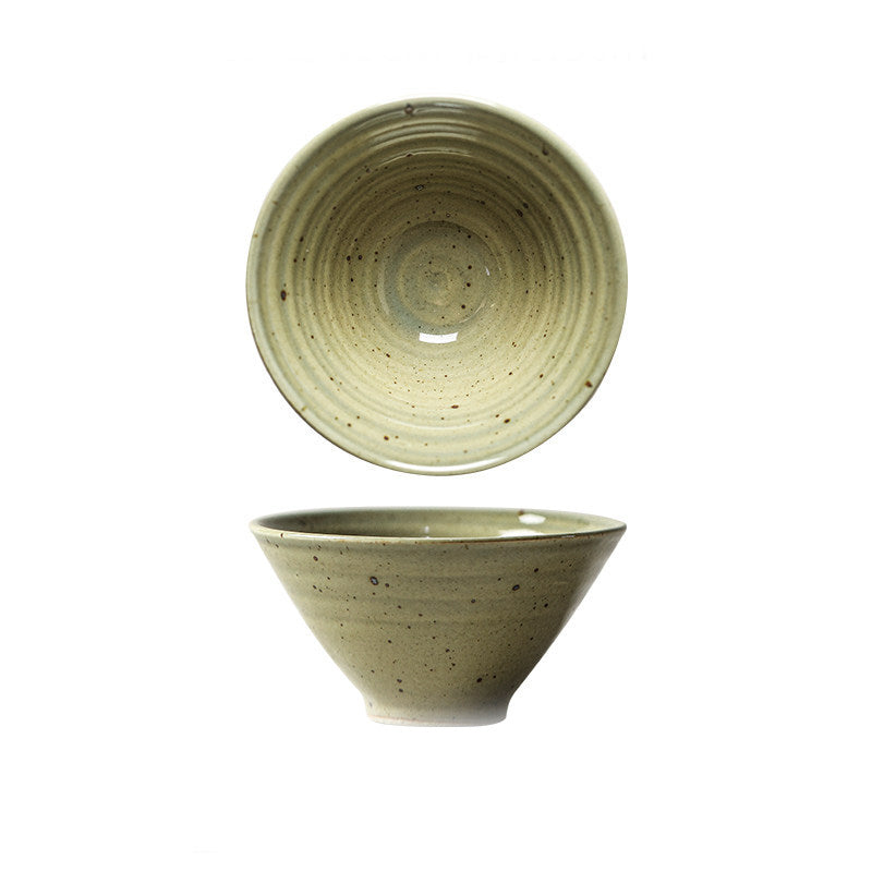 Conical Japanese Stoneware Bowls