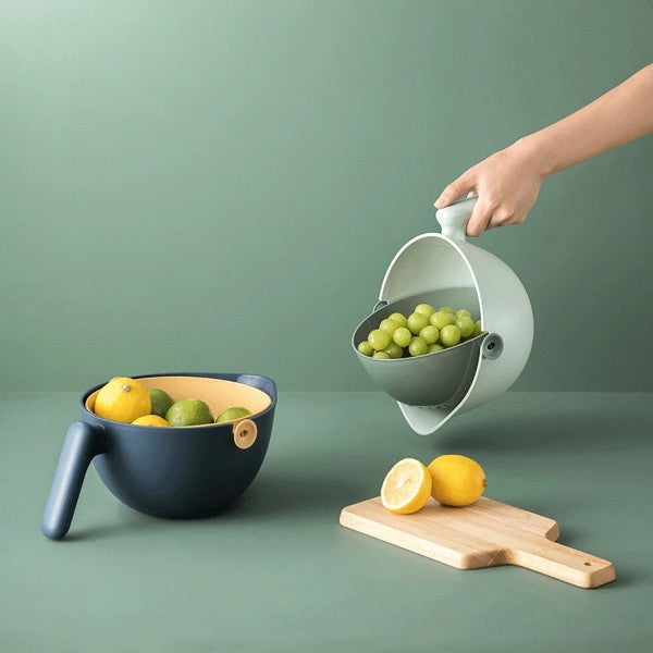 Kitchenware: Rotating Colander & Bowl Set