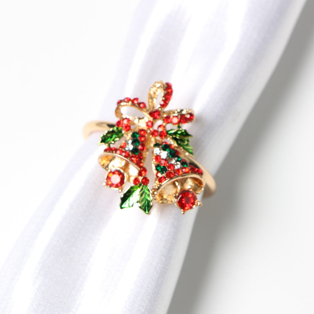 Christmas Linens: Holiday Tableware-Napkin Ring Designs