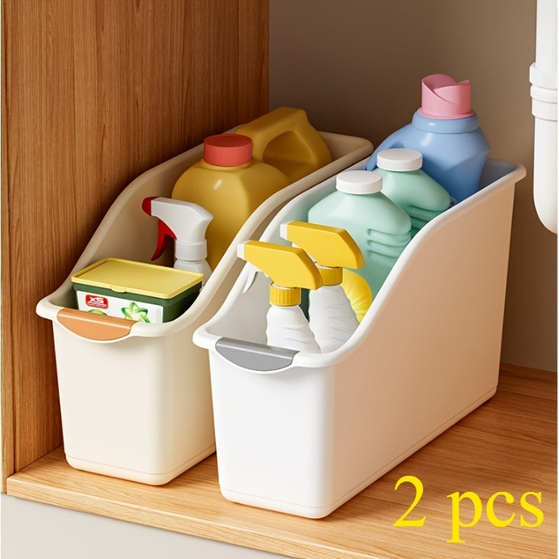 Desktop Storage Box With Wheels Under Sink Organizer For Miscellaneous Items