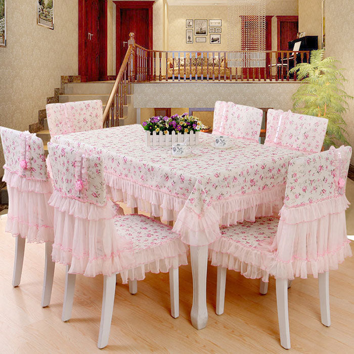 Table Linens: Tea Tablecloth & Dining Chair Covers