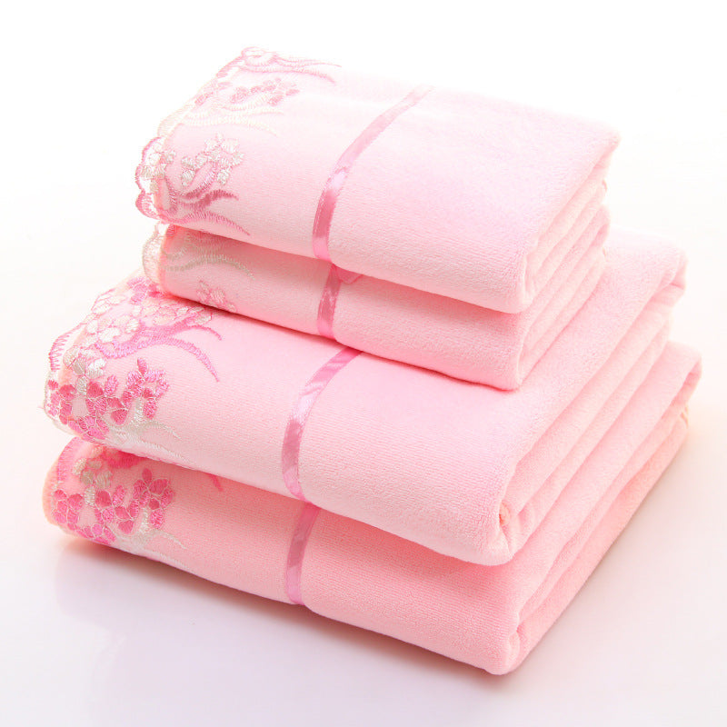 Towels: Two-Piece Microfiber Bath Towel and Hand Towel