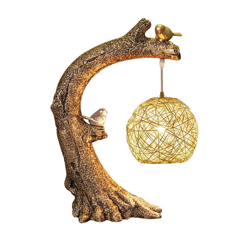 Woodland Tree Trunk Table Lamp