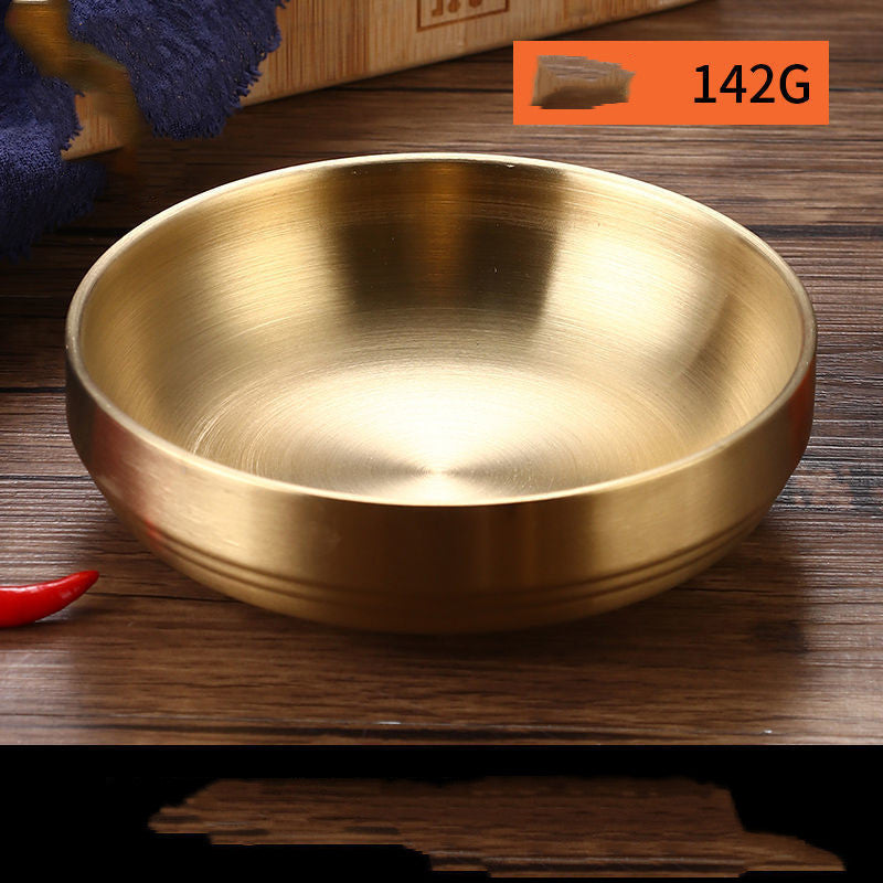 Kitchenware: Bowls-Stainless Steel Gold & Silver