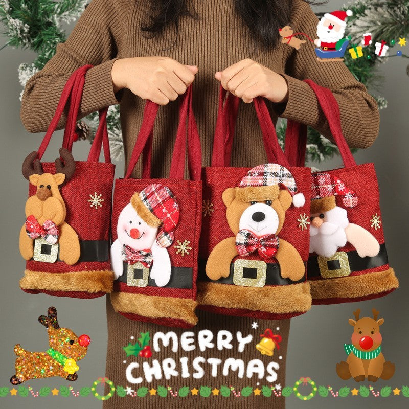 Christmas: 3D Raised Applique Totes