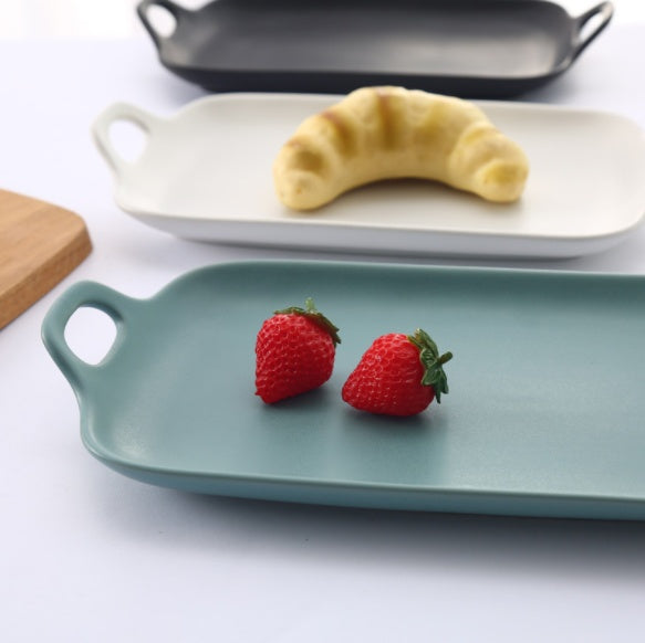 Japanese Ceramic Double Ear Baking Tray