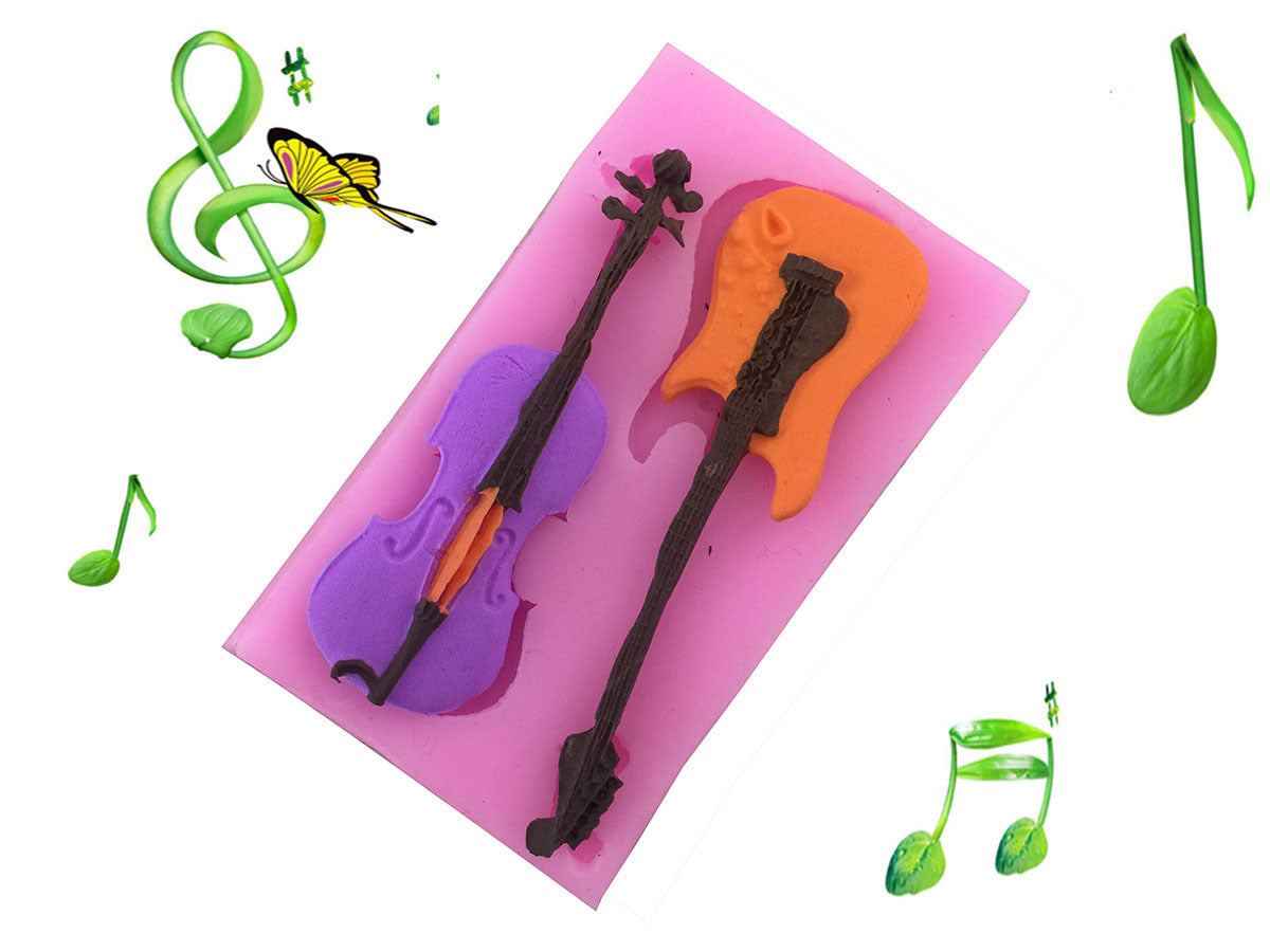 Musical Instrument Silicone Fondant Mold