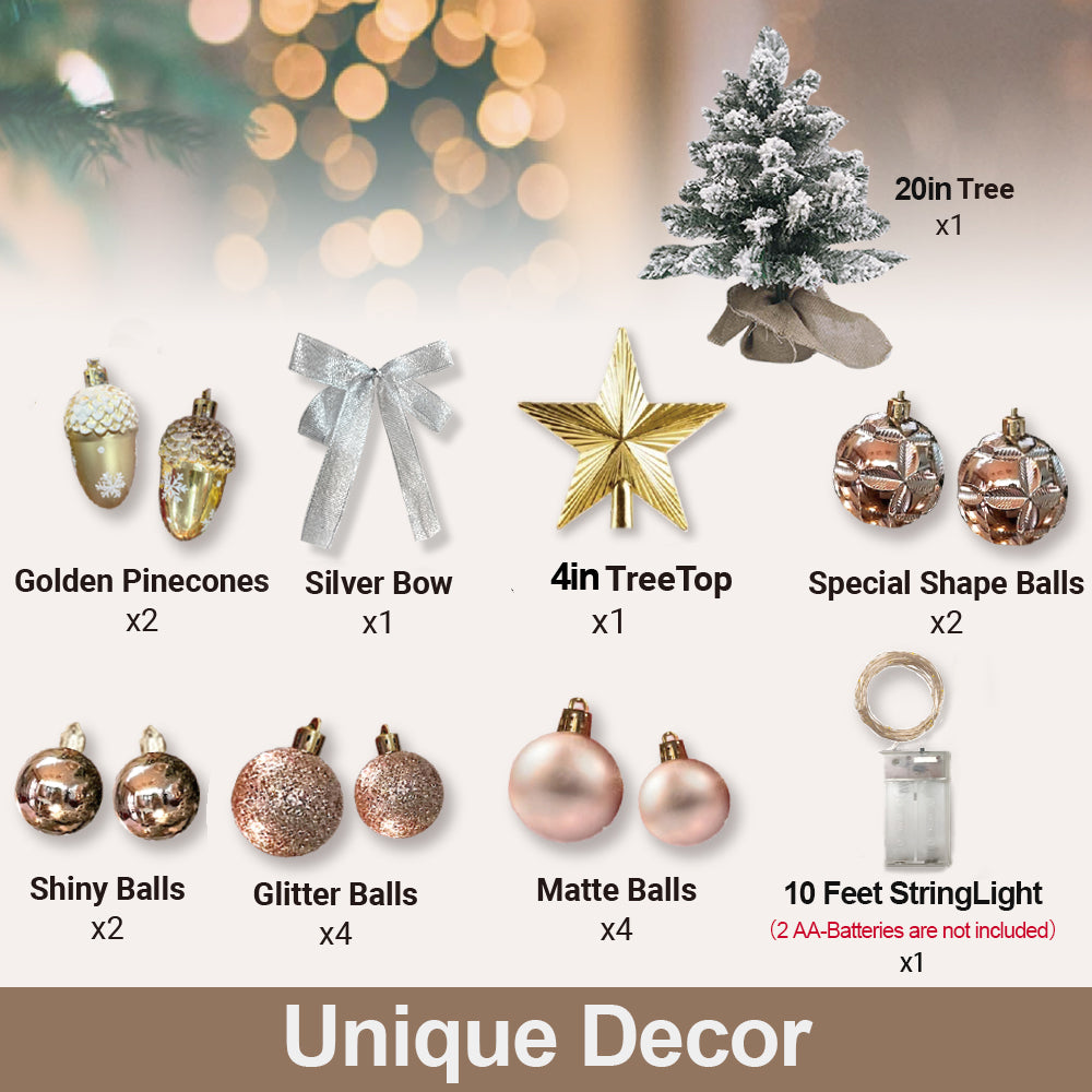 Christmas Tree: Gold, Silver, or Woodland Tabletop