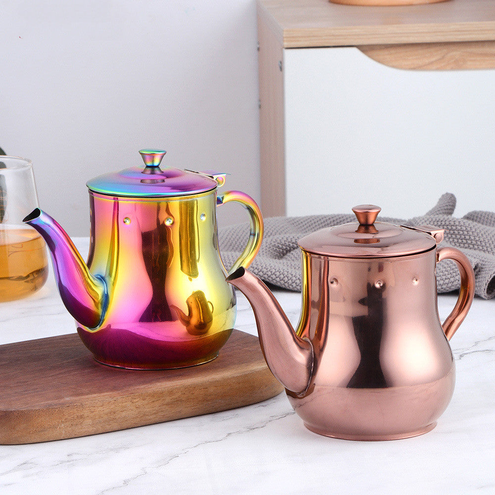 Titanium Plated Tea Pot