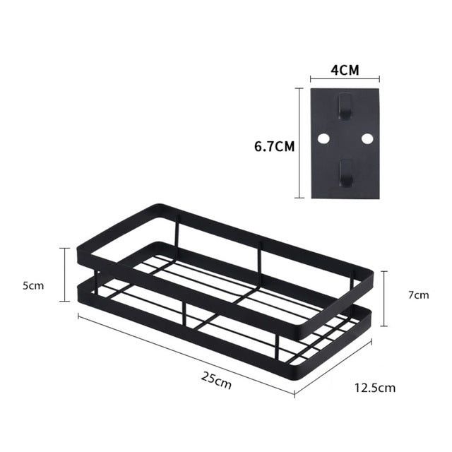 Metal Wall-Mount Spice Racks